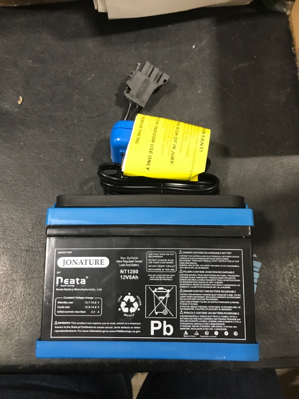 Photo 2 of 
JONATURE 12 Volt 12Ah Battery for Peg Perego Polaris Slingshot Polaris RZR 900 John Deere Gator XUV Gaucho Rock'in Children Ride On Car