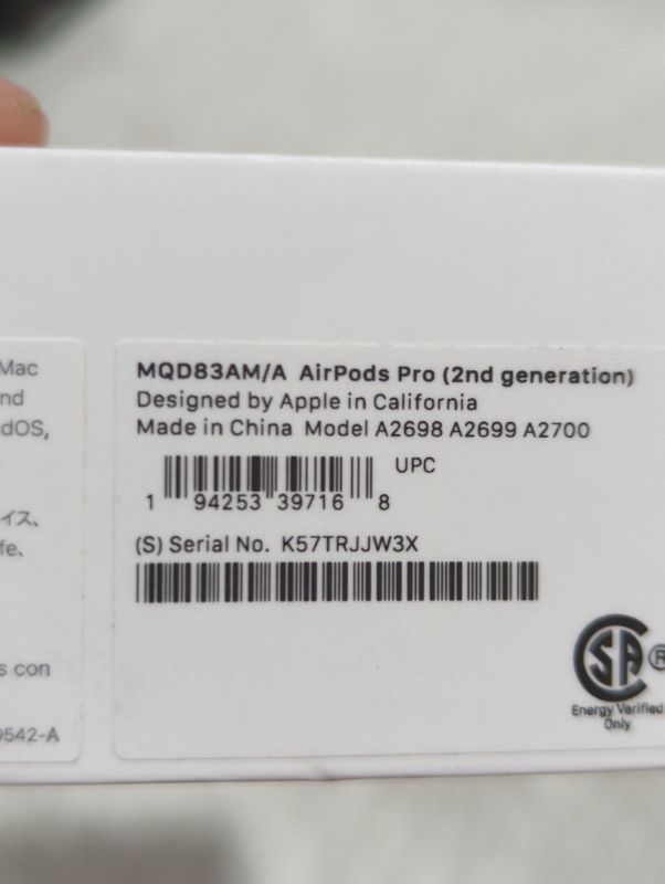 Photo 3 of "NEW Factory Sealed" 
AirPods Pro (2nd generation)