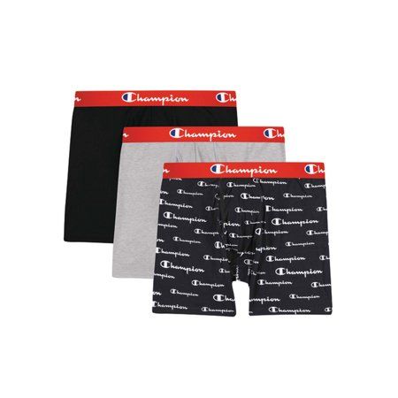 Photo 1 of Champion Adult Mens 3-Pack Everyday Comfort Boxer Briefs Sizes L