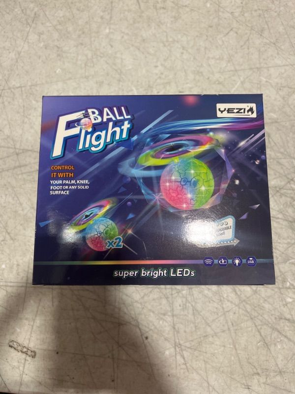 Photo 3 of 2 Pack Flying Ball Toys for for 3-8 Years Old Boys Girls, Rechargeable Hand Controlled RC Helicopter Drones Built-in Shining LED Lighting