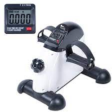 Photo 1 of Himaly Mini Trainer Bike, Under Desk Exercise Bike Pedal Exerciser with LCD Screen, 240 lbs, White
