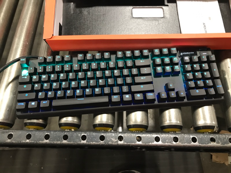 Photo 1 of SteelSeries Apex Pro World's Fastest Mechanical Gaming Keyboard – Adjustable Actuation Switches – OLED Smart Display – RGB Backlit