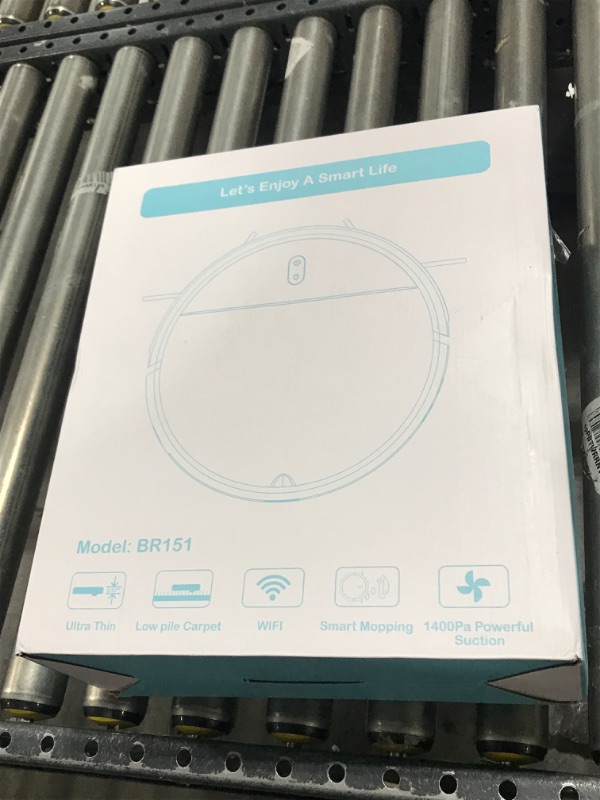 Photo 1 of Robot Vacuum and Mop Combo, WiFi/App/Alexa, Robotic Vacuum Cleaner with Schedule, 2 in 1 Mopping Robot Vacuum with Watertank and Dustbin, Self-Charging, Slim, Ideal for Hard Floor, Pet Hair, Carpet Black