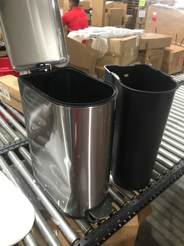 Photo 1 of 13 Gal hands free trash can with removable liner