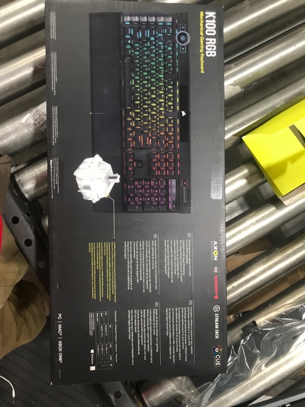 Photo 3 of Corsair K100 RGB Mechanical Gaming Keyboard - Cherry MX Speed RGB Silver Keyswitches