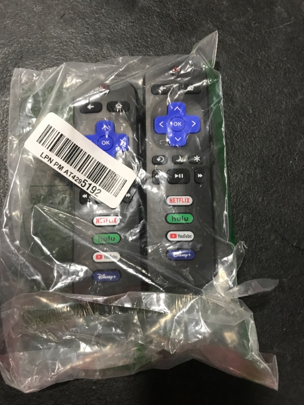 Photo 1 of (Pack of 2) Replaced Remote Control Only for Roku TV, Compatible for TCL Roku/Hisense Roku/Onn Roku/Sharp Roku/Element Roku/Westinghouse Roku/Philips Roku Series Smart TVs (Not for Roku Stick and Box)
