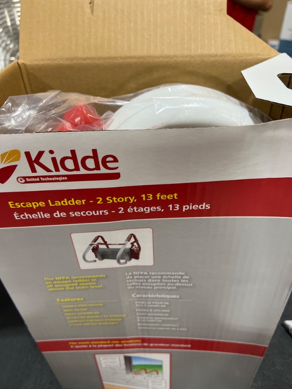 Photo 1 of Kidde Fire Escape 2-Story Ladder, Escape Ladder, 13-Foot Anti-Slip Rungs, Rope Ladder