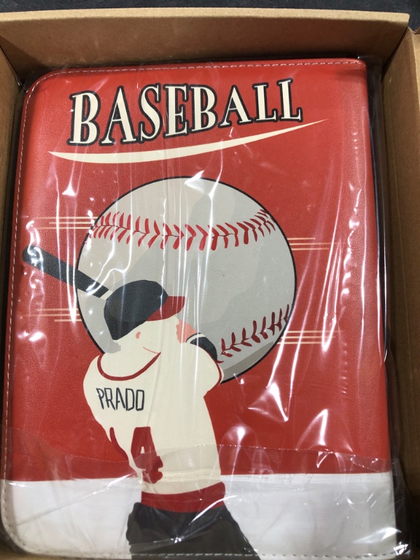 Photo 2 of [520 Cards] Baseball Card Binder for Trading Card, 9 Pocket Card Binder Includes 60 Pages Removable Sleeves, Card Storage Case is Fits for Collecting Football, Basketball or Gaming Trading Card