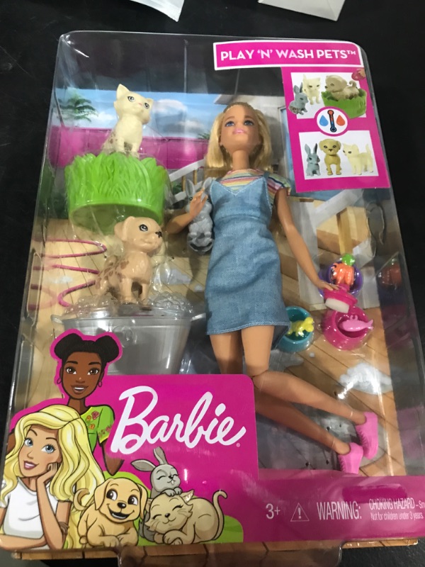 Photo 2 of Barbie Play N Wash Pets Doll And Playset