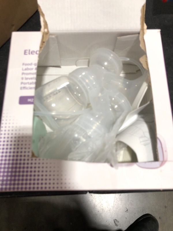 Photo 2 of Double Electric Breast Pump,Portable Anti-Backflow?3 Modes and 9 Levels,Strong Suction,Pain Free,LED Display, Easy to Assemble and Clean Rechargeable Milk Extractor for Home and Travel