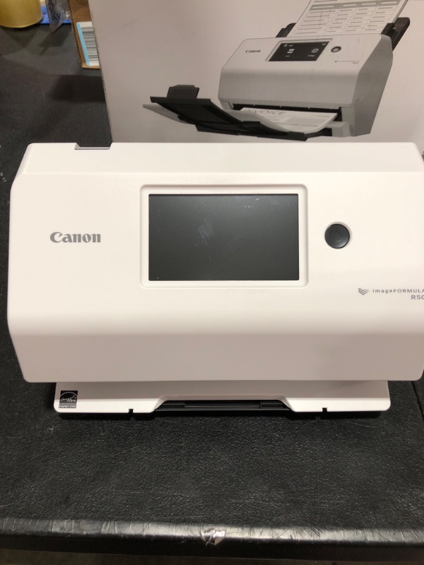 Photo 3 of Canon imageFORMULA R50 Business Document Scanner for PC and Mac - Color Duplex Scanning - Connect with USB Cable or Wi-Fi Network - LCD Touchscreen - Auto Document Feeder - Easy Setup - (4823C001AA)