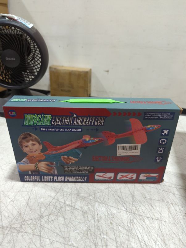 Photo 2 of Aucess Boy Toys 2 Pack Airplanes with Dinosaur Launcher Toys, Birthday Gift for 4+ Years Old Kids 