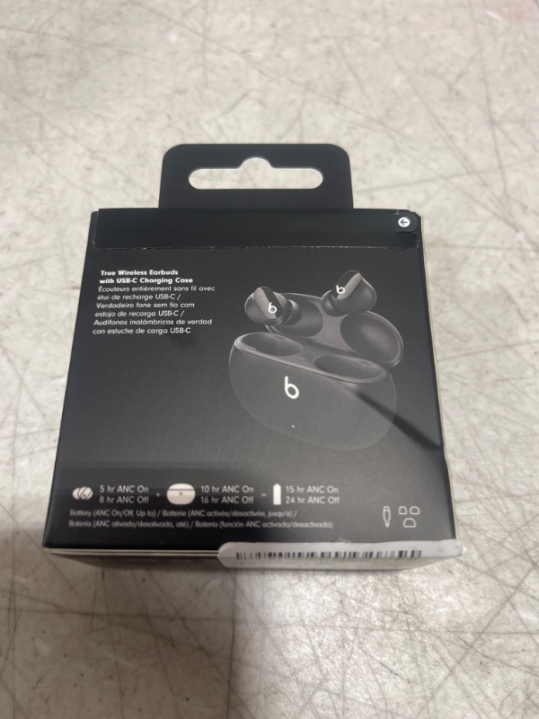 Photo 3 of Beats Studio Buds True Wireless Noise Cancelling Earbuds Compatible with Apple & Android, Built-in Microphone, IPX4 Rating, Sweat Resistant Earphones, Class 1 Bluetooth Headphones - Black - FACTORY SEALED - 