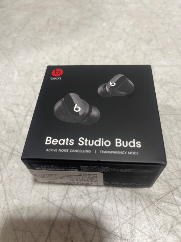 Photo 2 of Beats Studio Buds True Wireless Noise Cancelling Earbuds Compatible with Apple & Android, Built-in Microphone, IPX4 Rating, Sweat Resistant Earphones, Class 1 Bluetooth Headphones - Black - FACTORY SEALED - 