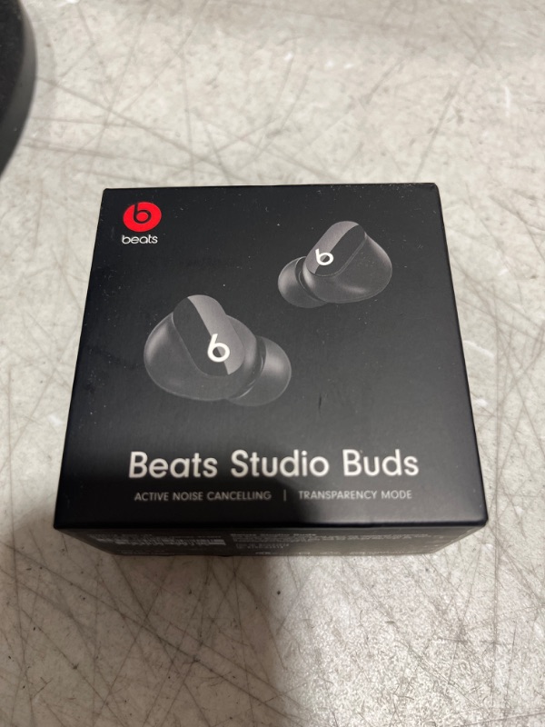 Photo 2 of Beats Studio Buds – True Wireless Noise Cancelling Earbuds – Compatible with Apple & Android, Built-in Microphone, IPX4 Rating, Sweat Resistant Earphones, Class 1 Bluetooth Headphones - Black - FACTORY SEALED - 
