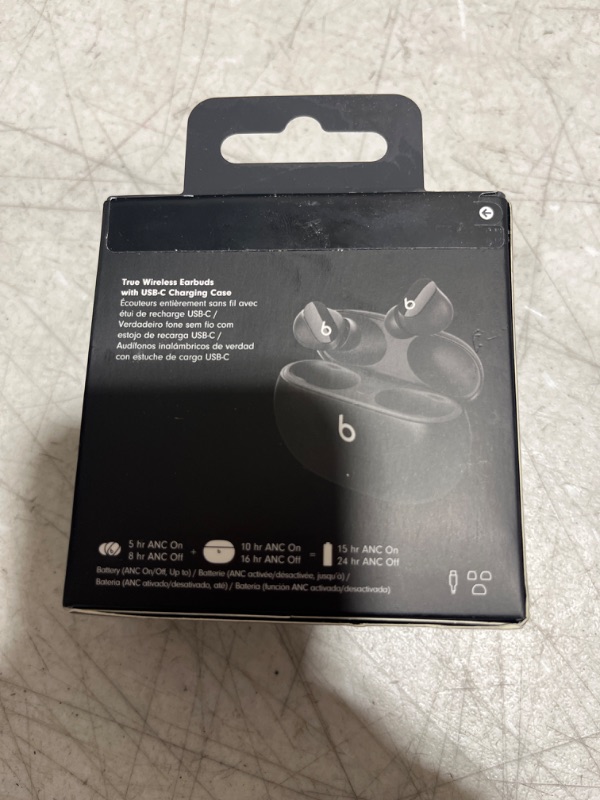 Photo 1 of Beats Studio Buds – True Wireless Noise Cancelling Earbuds – Compatible with Apple & Android, Built-in Microphone, IPX4 Rating, Sweat Resistant Earphones, Class 1 Bluetooth Headphones - Black - FACTORY SEALED - 
