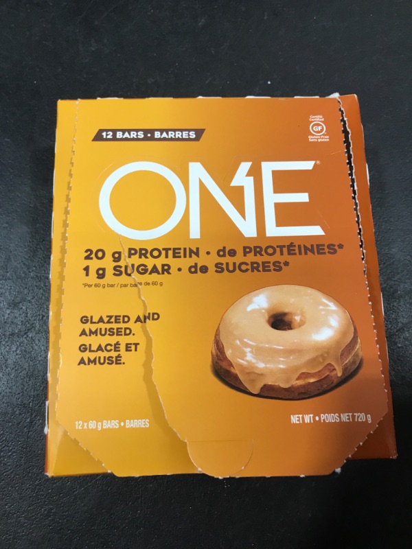 Photo 3 of 
ONE Protein Bars, Maple Glazed Doughnut, Gluten-Free Protein Bar with 20g Protein and only 1g Sugar, Snacking for High Protein Diets, 2.12 Ounce (10Pack)