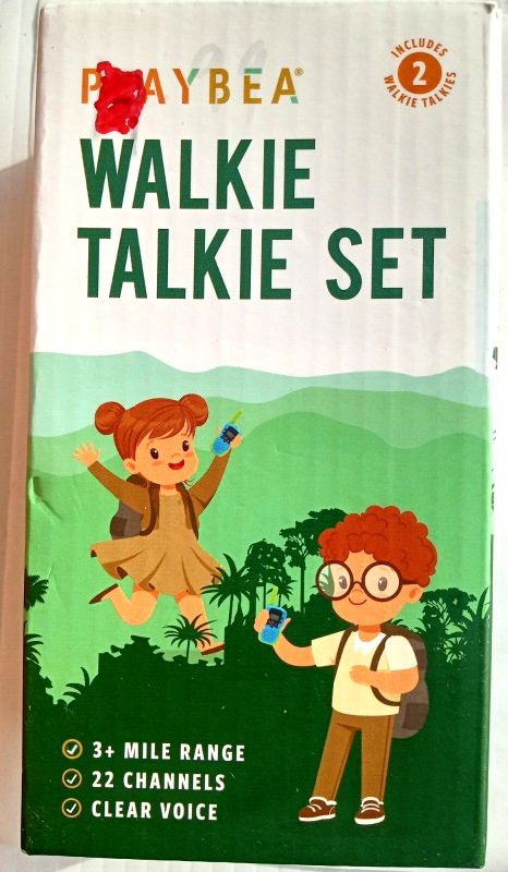 Photo 2 of Walkie Talkies for Kids - 22 Channels - 3 Miles Range Kids Walkie Talkie for Kids | Walkie Talkie Kids Toys for Kids | Girl Toys for Girls Toys | Boy Toys for Boys Toys | Kids Walkie Talkies 2 Pack Blue