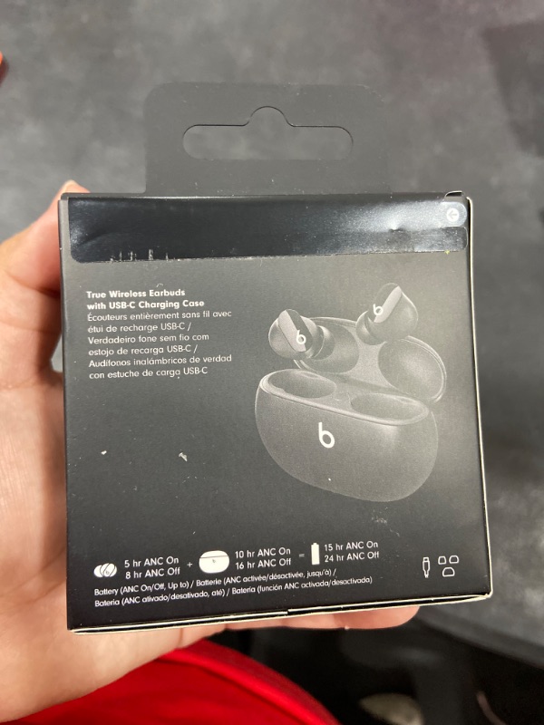 Photo 4 of  NEW FACTORY SEALED Beats Studio Buds - True Wireless Noise Cancelling Earbuds - Black 