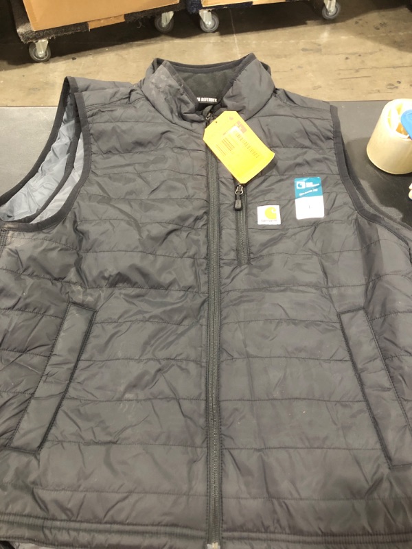 Photo 2 of Carhartt Men's Rain Defender Relaxed Fit Lightweight Insulated Vest 2XL Black