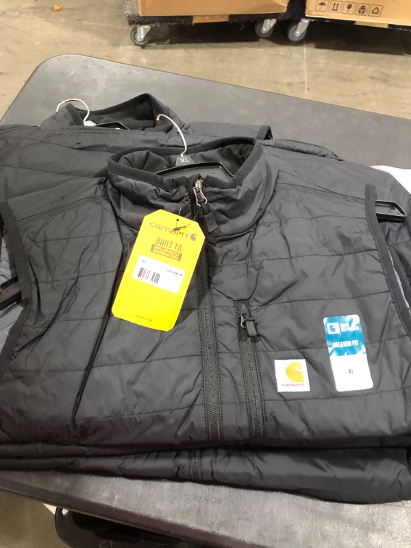 Photo 2 of Carhartt Men's Rain Defender Relaxed Fit Lightweight Insulated Vest X-Large Black