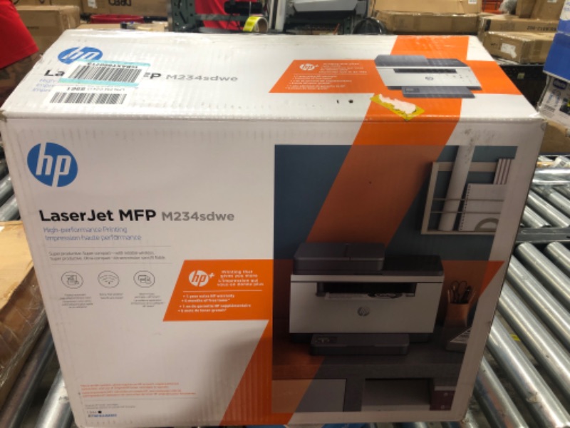 Photo 2 of HP LaserJet MFP M234sdwe Wireless Black and White All-in-One Printer with built-in Ethernet & fast 2-sided printing, HP+ and bonus 6 months Instant Ink (6GX01E)