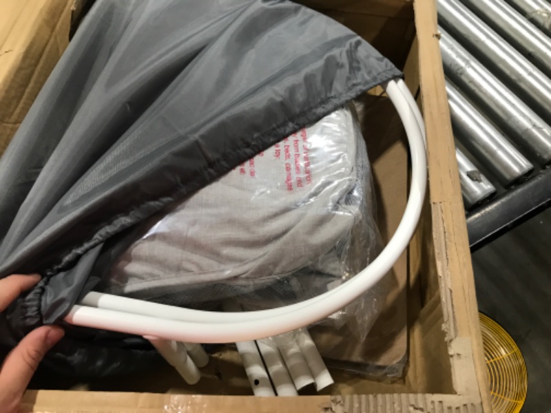 Photo 1 of Baby Basics™ Infant Bassinet, Gray, Portable and Collapsible, Includes Padded Insert Small