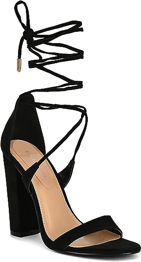 Photo 1 of Charles Albert Women’s Criss-Cross Strappy Gladiator Dressy Lace Up High Heel (Size 7)
