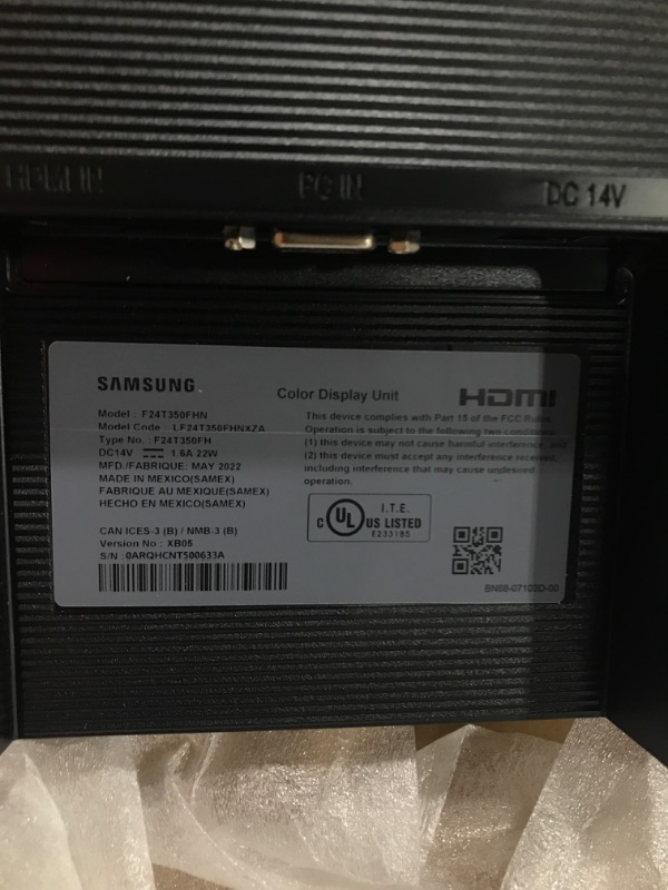 Photo 1 of SAMSUNG T350 Series, LED FHD, FreeSync, 4ms (HDMI) - Dark Blue Gray, 22-Inch