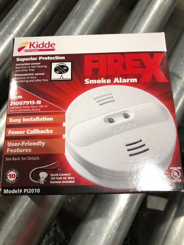 Photo 2 of Kidde Firex Hardwired Smoke Detector with Ionization and Photoelectric Dual Sensors