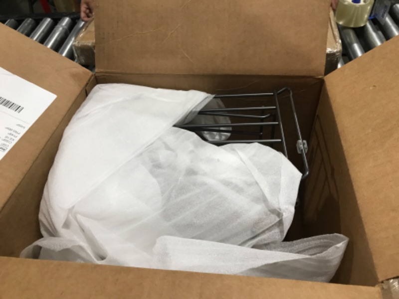 Photo 1 of mDesign Metal Wire Organizer Rack for Kitchen Cabinet, Pantry, Shelves - Holder with 8 Slots for Skillets, Frying Pans, Lids, Cutting Boards, Vertical or Horizontal Placement - Large - Black Black Large