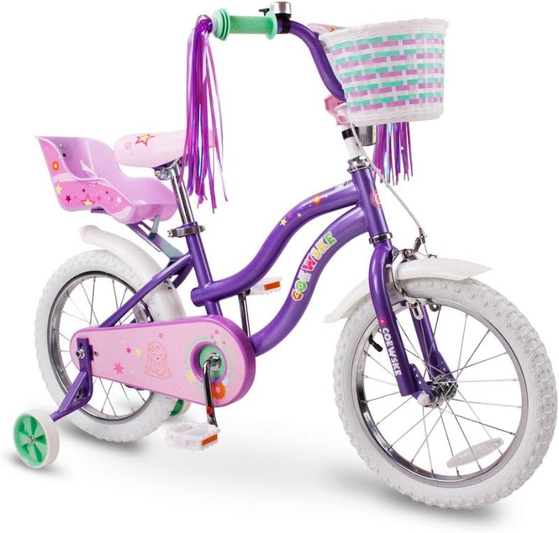 Photo 1 of COEWSKE Kid's Bike Steel Frame Children Bicycle Little Princess Style 12-14-16-18-20 Inch with Training Wheel