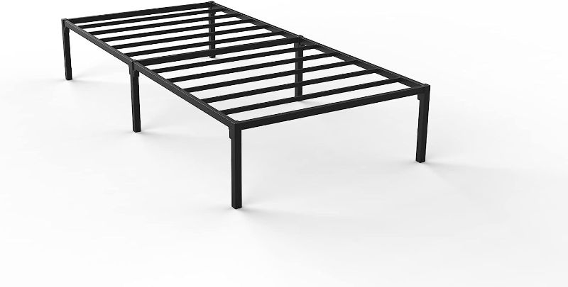 Photo 1 of UrbanLab QuickLock Metal Platform Twin XL Bed Frame | Quiet & Sturdy | No Box Spring Needed | 14 inch Mattress Foundation Metal Bed Frame Twin XL Size | 3500 LB Limit Twin XL Platform Bed Frame
