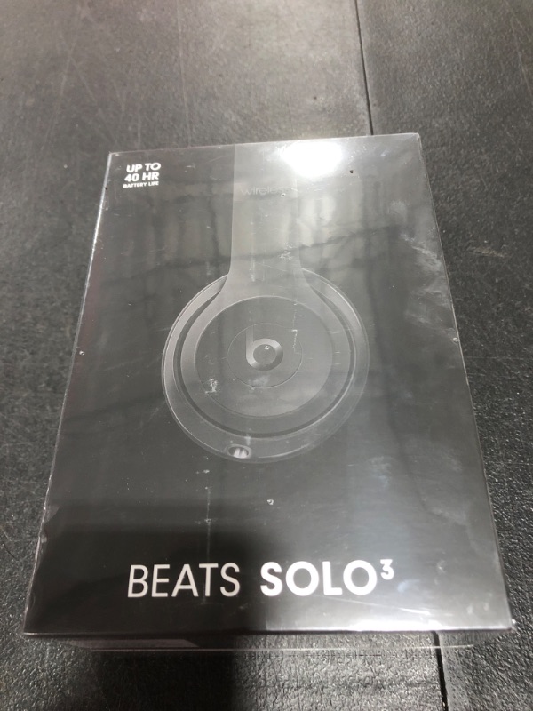 Photo 2 of Beats Solo³ Bluetooth Wireless All-Day on-Ear Headphones - Black FACTORY SEALED