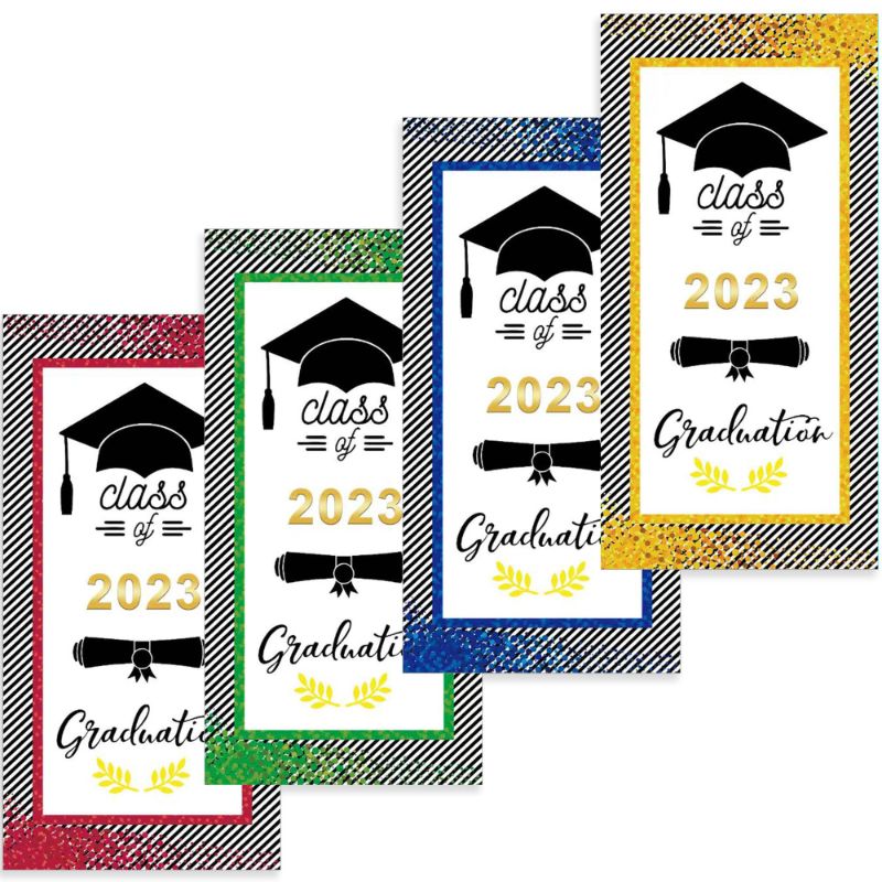 Photo 1 of 2023 Beach Towels Graduation Blankets Personalized, 4 pcs Class of 2023 Beach Towels, 71''*35'' Microfiber 