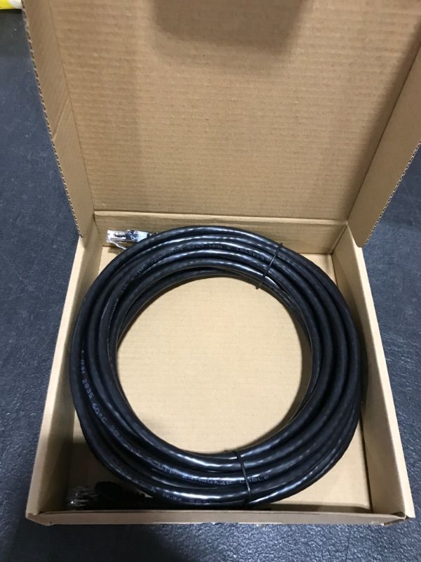 Photo 2 of Amazon Basics RJ45 Cat-6 Gigabit Ethernet Patch Internet Cable - 25 Foot 