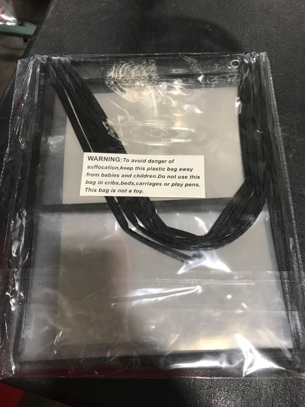 Photo 3 of 5 Pack Dual Hanging Job/Shop Ticket Holder (Black) - by Essex Wares - Use in Your Business or in a Classroom. Fits Standard 8.5 X 11 Sheets of Paper Plus Front Pocket to Store Small Items.