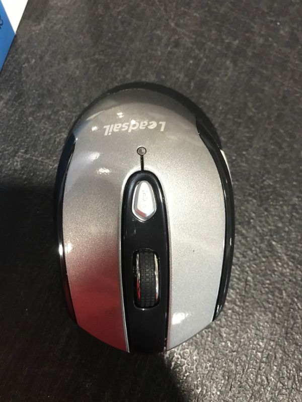 Photo 1 of LeadsaiL Wireless Mouse for Laptop, 2.4G Portable Slim Cordless Computer Mouse Less Noise for Laptop Optical Mouse with 6 Buttons,USB Mouse for Windows 10/8/7/Mac/MacBook Pro/Air/HP/Dell/Lenovo/Acer Grey