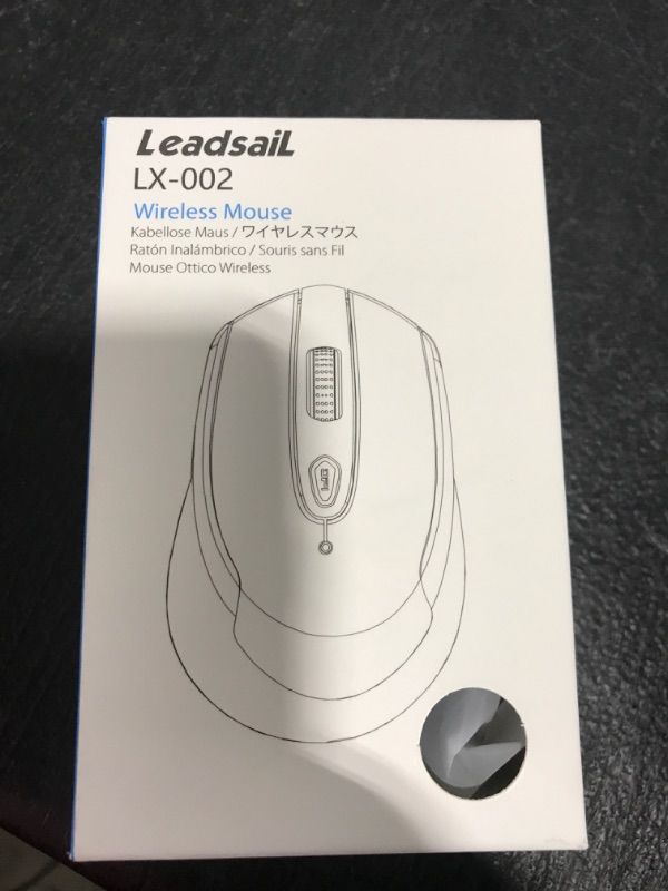 Photo 1 of LeadsaiL Wireless Mouse for Laptop, 2.4G Portable Slim Cordless Computer Mouse Less Noise for Laptop Optical Mouse with 6 Buttons,USB Mouse for Windows 10/8/7/Mac/MacBook Pro/Air/HP/Dell/Lenovo/Acer Grey