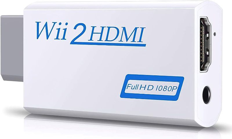 Photo 1 of N N.ORANIE Wii to Hdmi Converter, Wii to Hdmi Adapter, 720p/1080p Output Video & 3.5mm Audio Connector - Supports All Wii Display Modes
