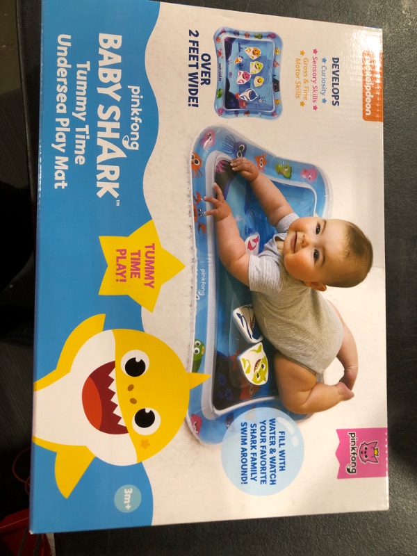 Photo 2 of Baby Shark Tummy Time Water Filled Play Mat – Infant Toys to Help Learn How to Crawl – Baby Shark Official