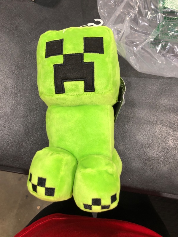 Photo 2 of Minecraft Basic 8-Inch Plush Creeper Stuffed Animal Figure, Soft Doll Inspired by Video Game Character