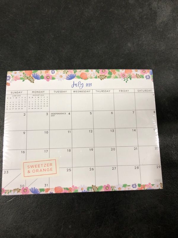 Photo 2 of S&O Teal Magnetic 2023 Fridge Calendar from July 2023-Dec 2024 - Tear-Off Refrigerator Calendar to Track Events & Appointments - 18 Month Magnetic Calendar for Fridge for Easy Planning-8"x10" in.