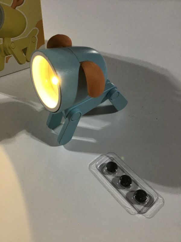 Photo 2 of Kids Night Light Mini LED Table Desk Lamp Portable Adjustable Small Bedside Blue