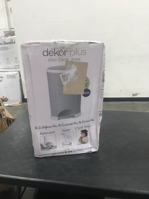 Photo 3 of Dekor Plus Hands-Free Diaper Pail | Gray | Easiest to Use | Just Step – Drop – Done | Doesn’t Absorb Odors | 20 Second Bag Change | Most Economical Refill System |Great for Cloth Diapers