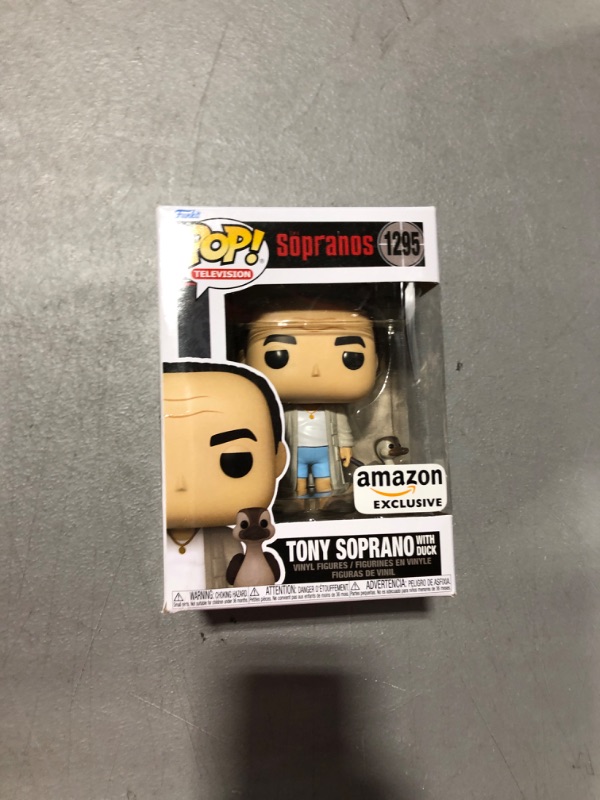 Photo 2 of Funko Pop! TV: The Sopranos - Tony Soprano in Robe with Duck, Amazon Exclusive