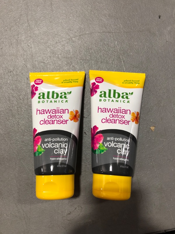 Photo 2 of 2pk Alba Botanica Hawaiian Detox Cleanser, Anti-Pollution Volcanic Clay, 6 Oz