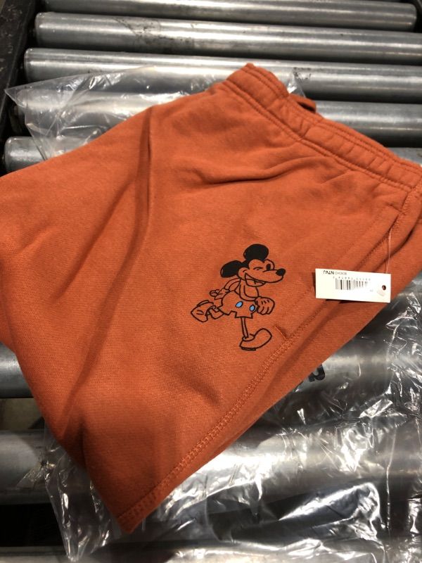 Photo 2 of Amazon Essentials Disney | Marvel | Star Wars Men's Fleece Sweatpant (Available in Big & Tall) X-Large Coral Orange Mickey