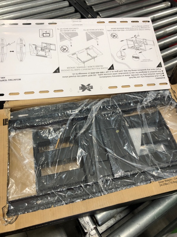 Photo 1 of USX MOUNT Full Motion TV Wall Mount Bracket fits for 32-90" TVs Holds up to 150lbs with Sliding Design for TV Centering, Swivel, Tilt, Max VESA 600x400mm, Arms for 16", 18", 24" Studs