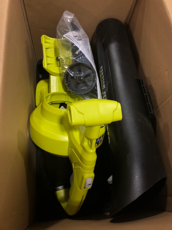 Photo 2 of RYOBI 40-Volt Lithium-Ion Cordless Battery Leaf Vacuum/Mulcher (Tool Only)